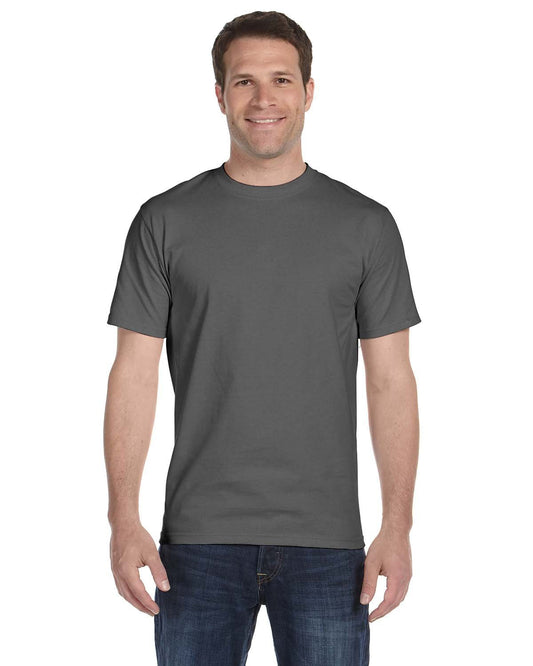 Hanes Men's 4Pack Crew Neck Tagless Black-Grey Undershirts Crewneck T-Shirt 4XL