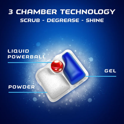 Finish - Quantum - 68ct - Dishwasher Detergent - Powerball - Ultimate Clean & Shine - Dishwashing Tablets - Dish Tabs