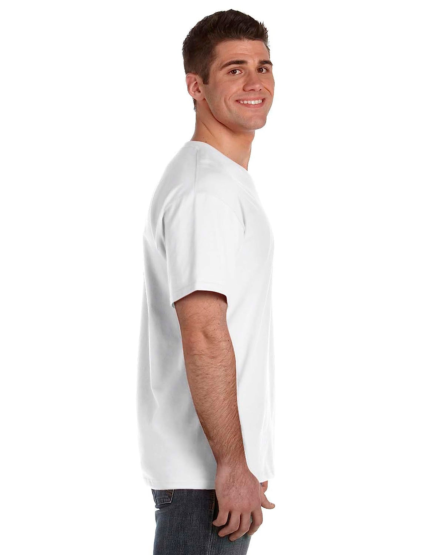 Fruit of the Loom Men's Extended Sizes V-Neck T-Shirt, Black/Gray, XXX-Large(Pack of 4)