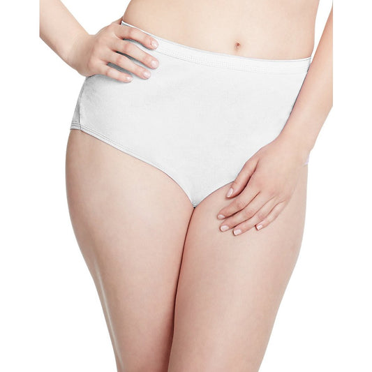 Just My Size Women's Plus 5-Pack Cotton High Brief