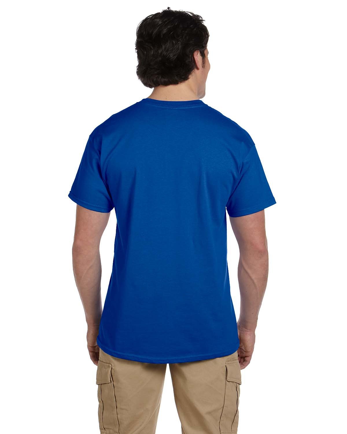 Fruit of the Loom 5 oz., 100% Heavy Cotton HD T-Shirt, 3XL, ROYAL