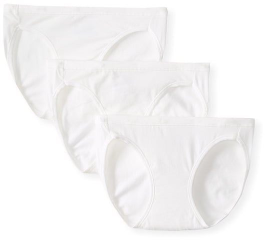Hanes Ultimate Women's 3-Pack Cotton Stretch Bikini Panties, Assorted Q7, 9