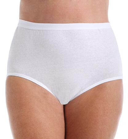 Fruit of the Loom Women's Plus-Size Ladies Ffm 3 Pack Comfort Solutions Non-Binding Brief Panties, Assorted, 10