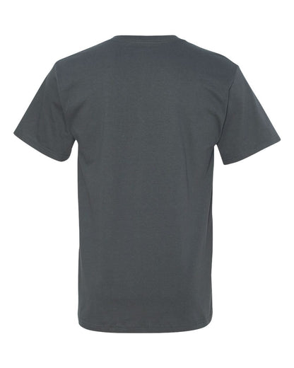 Fruit of the Loom Men's 6 Pack V-Neck T-Shirt, Charcoal Grey, Small
