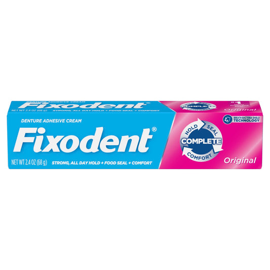 Fixodent Cream Size 2.4z Fixodent Denture Adhesive Cream Original 2.4 Ounce (Pack of 6)