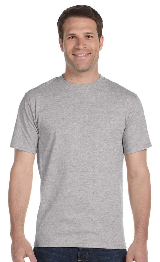 Hanes Beefy-T Adult Short-Sleeve T-Shirt 5180 Light Steel 5XL