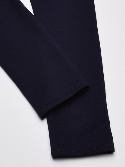 Hanes girls Comfortsoft Ecosmart Open Bottom Leg Sweatpants Pants, Navy, Small US