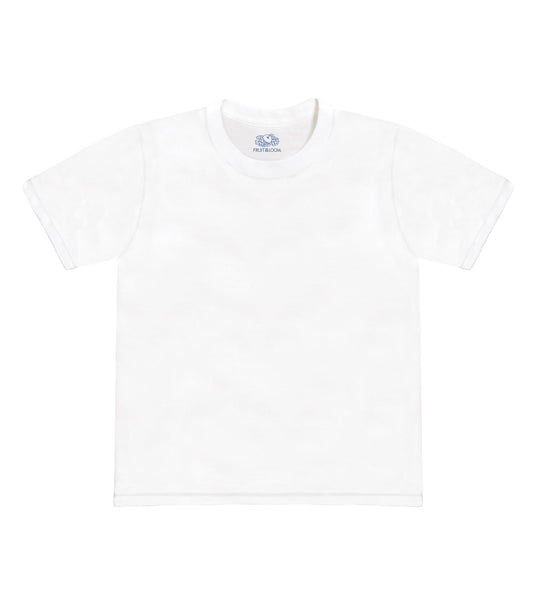 Fruit of the Loom Big Boys' Crew Neck Tee, White, Large, 5 Count