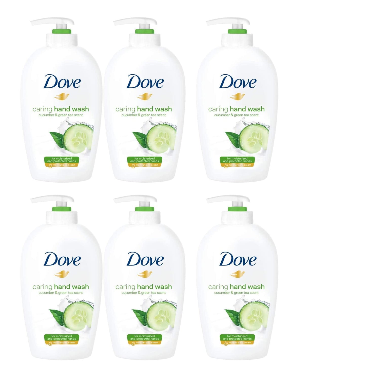 Dove Caring Hand Wash, Fine Silk, 250 Ml/8.45 Oz (Pack of 6)