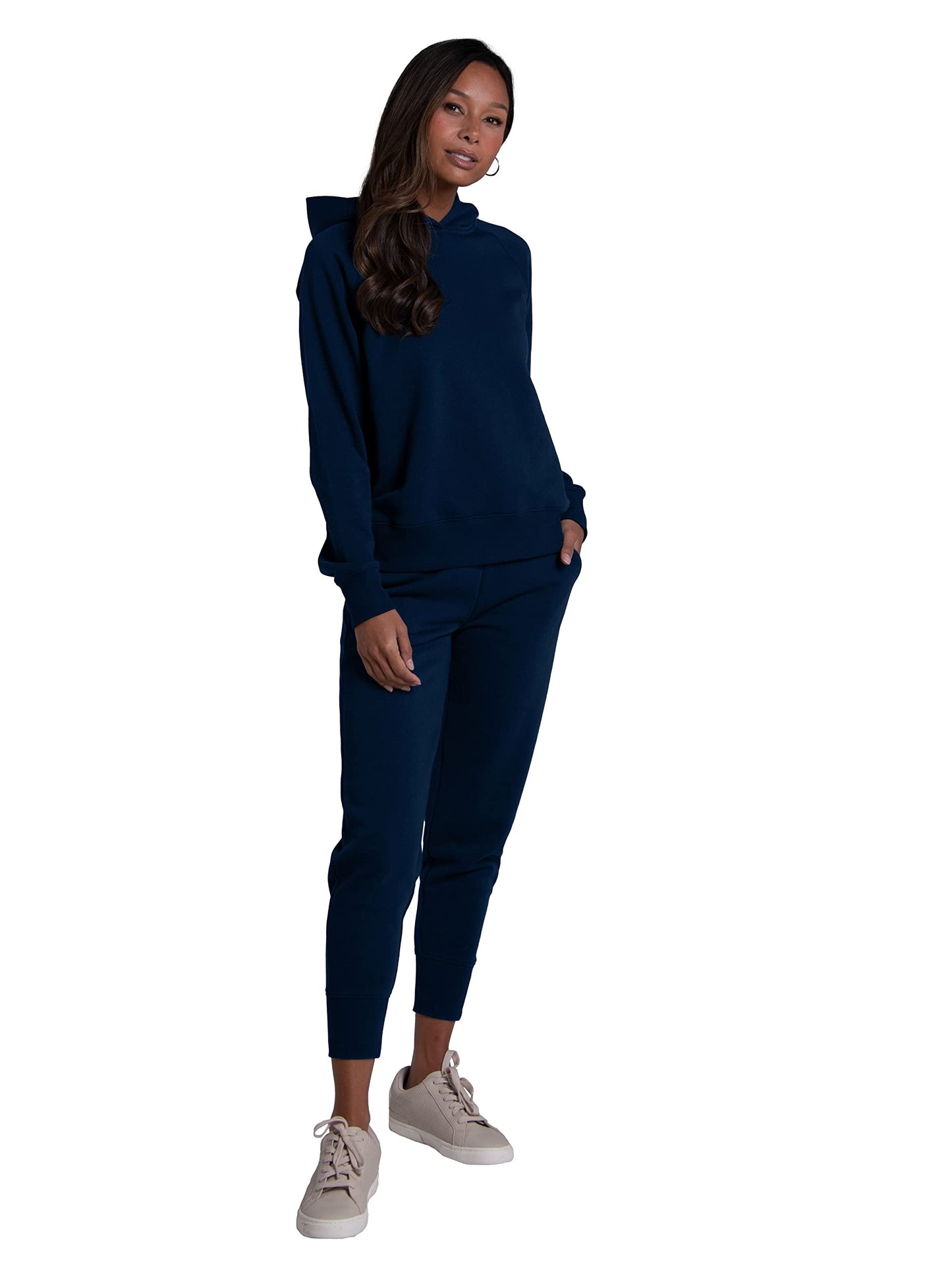 Fruit of the Loom Women's Crafted Comfort Sweatshirts, Pants, & Tri-Blend Tees, French Terry Joggers-Athletic Heather, Medium