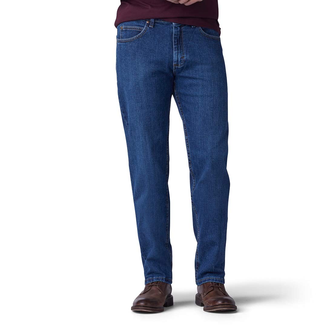 Lee Men's Big-Tall Regular Fit Straight Leg Jean, Pepper Prewash, 60W x 32L