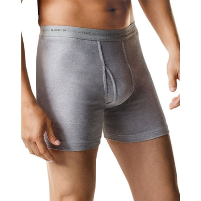 Hanes Men's Boxer Brief Black/Grey Assorted 7-Pack_MEDIUM
