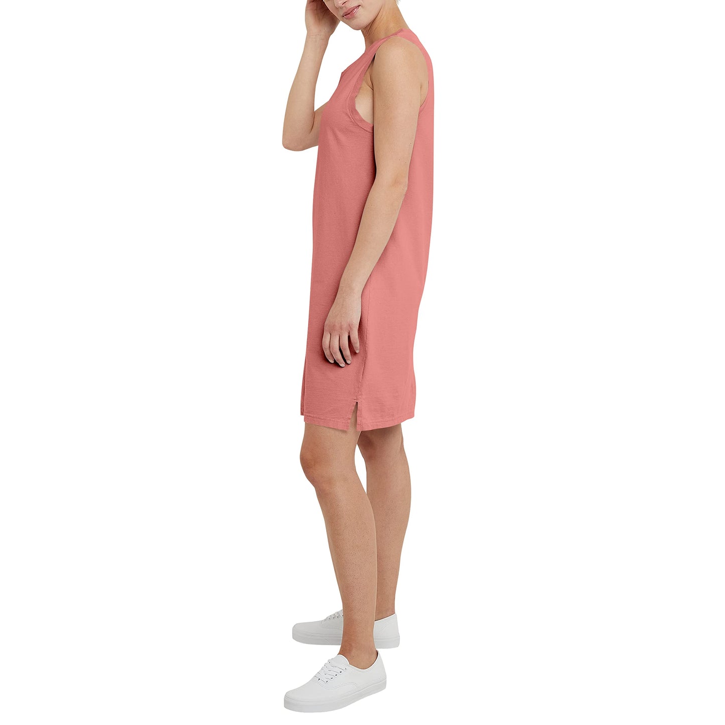 Hanes Comfortblend Originals Tank, 100% Cotton Dress for Women, Garment Dyed, Nantucket RED