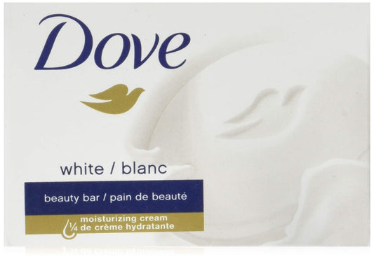 Dove Beauty Bar More Moisturizing than Bar Soap White Effectively Washes Away Bacteria, Nourishes Your Skin 3.75 oz 8 Bars