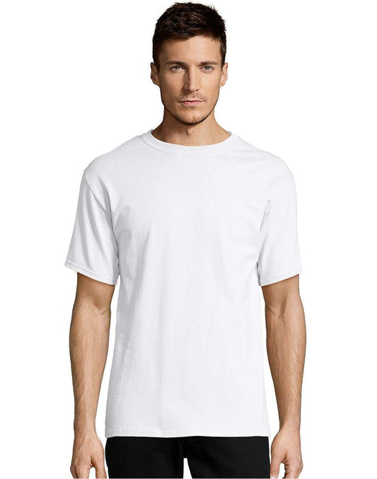 Hanes Men's 8Pack Crew Neck Tagless White Undershirts Crewneck T-Shirts, S