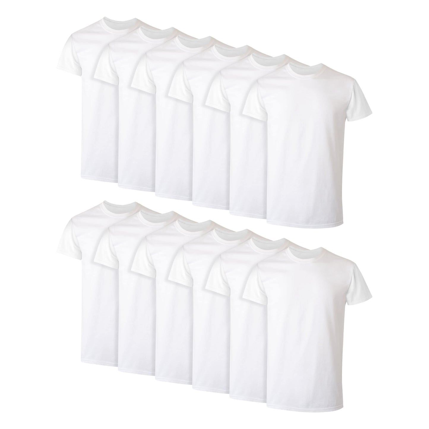 Hanes Men Men's Cotton Undershirt, Moisture-Wicking Crew Tee Undershirts, Multi-Packs