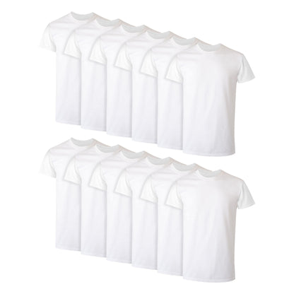 Hanes Men Men's Cotton Undershirt, Moisture-Wicking Crew Tee Undershirts, Multi-Packs