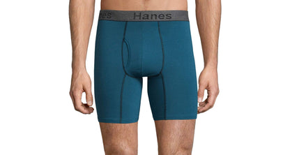 Hanes Premium Men's Boxer Briefs 6-Pack Cotton Modal Blend Luxury Softness FreshIQ