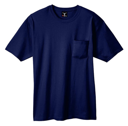 Men's Hanes Beefy-T w/Pocket 6.1 oz Deep Navy 2XL