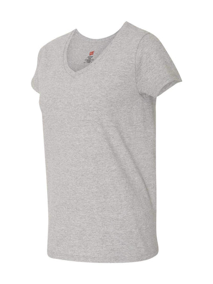 Hanes Relaxed Fit Women's ComfortSoft V-Neck T-Shirt Light Steel