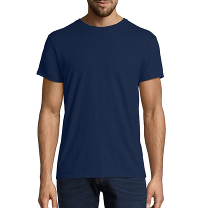 Hanes Men's Nano Premium Cotton T-Shirt (Pack of 2), Navy, Large