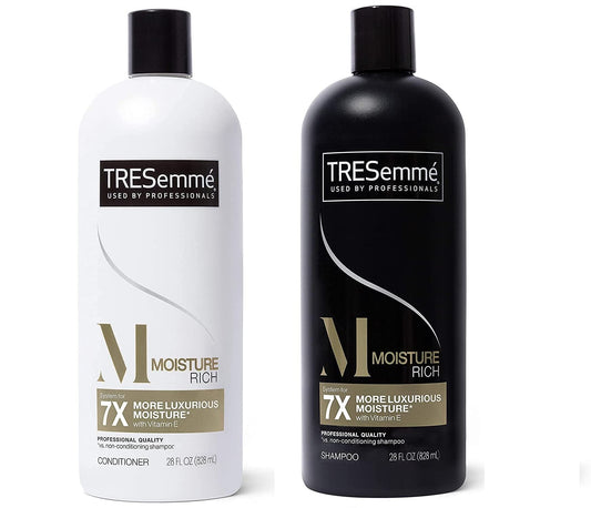 Tresemme Shampoo and Conditioner Set Bundle, 28 Ounce, Moisture Rich