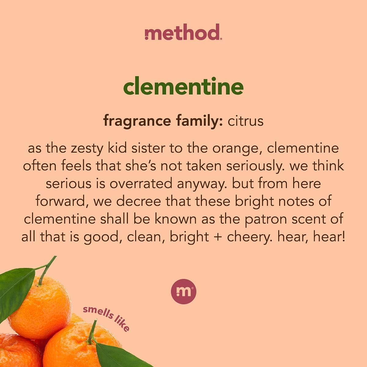 Method Gel Dish Soap, Clementine, Biodegradable Formula, Tough on Grease, 18 Fl Oz (Pack of 1)