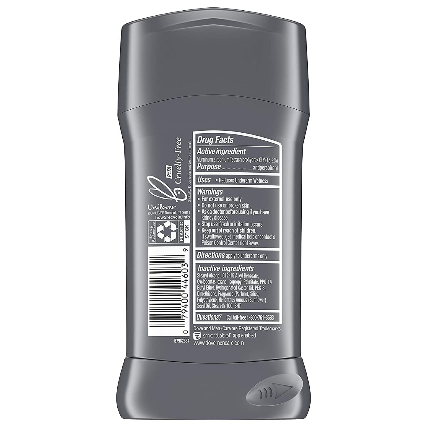 Dove Men+Care Antiperspirant Stick, Sensitive Shield, 2.7 Ounce (Pack of 4)