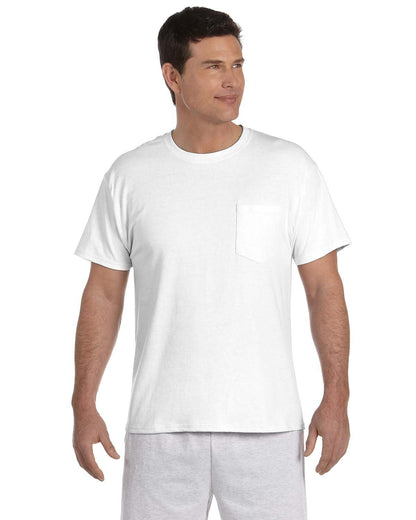 Hanes Men's 50/50 Comfort Blend Eco Smart Tee, White, XLarge