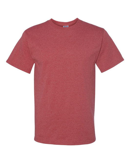 Jerzees Dri-Power Mens Active T-Shirt Medium Vintage Heather Red