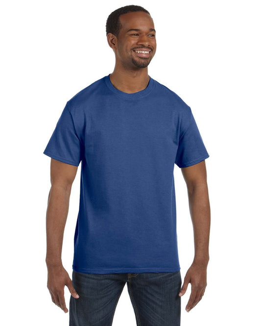 JERZEES - Dri-Power Active 50/50 Cotton/Poly T-Shirt. 29M S Vintage Heather Blue
