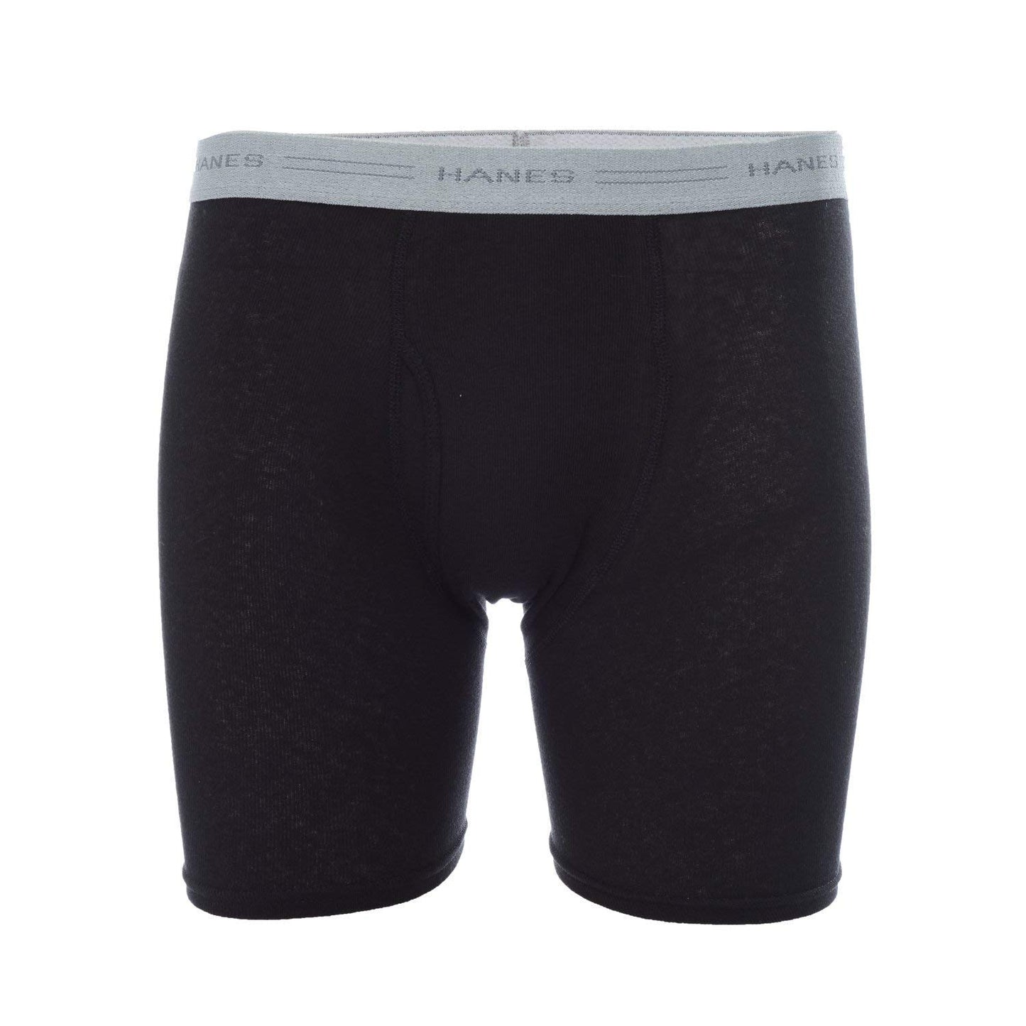 Hanes Men's 10-Pack Boxer Briefs with Comfort Flex Waistband, Black/Grey, Small