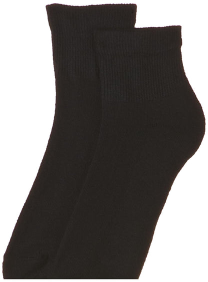 Hanes mens X-temp Cushioned Ankle Socks, 12-pair Pack Casual Sock, Black, 6 12 US