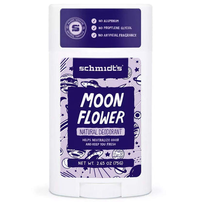 Schmidt's Moon Flower Natural Deodorant Stick 2.65 Ounce (2 Pack)