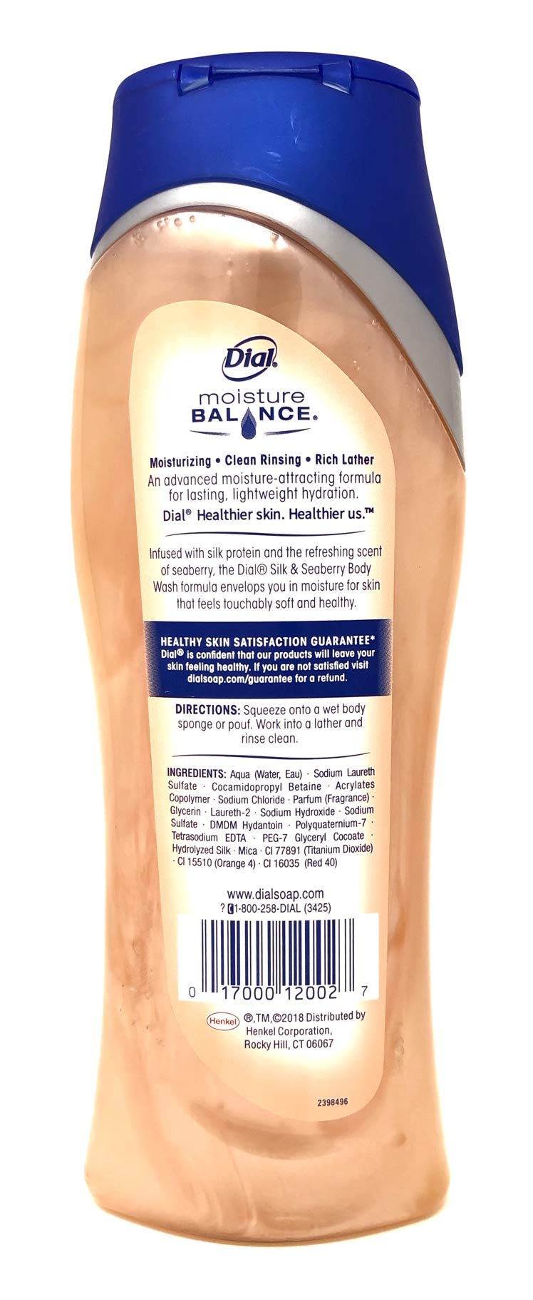 Dial Moisture Rich Body Wash, Omega Packed Sea Berries, 16 Ounce, (Pack of 2)