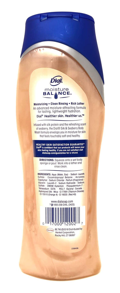 Dial Moisture Rich Body Wash, Omega Packed Sea Berries, 16 Ounce, (Pack of 2)