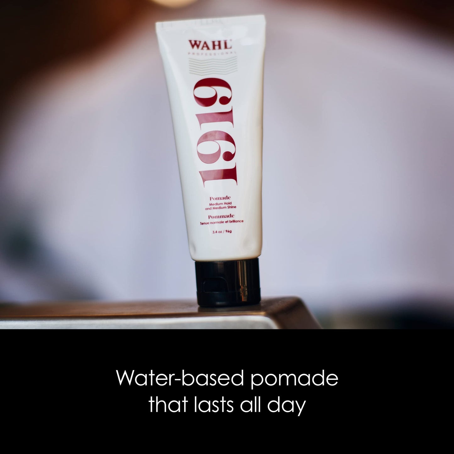 Wahl Professional - 1919 Hair Pomade for Men and Women - Water-Based Hair Styling Product - Travel Size - 3.4 oz