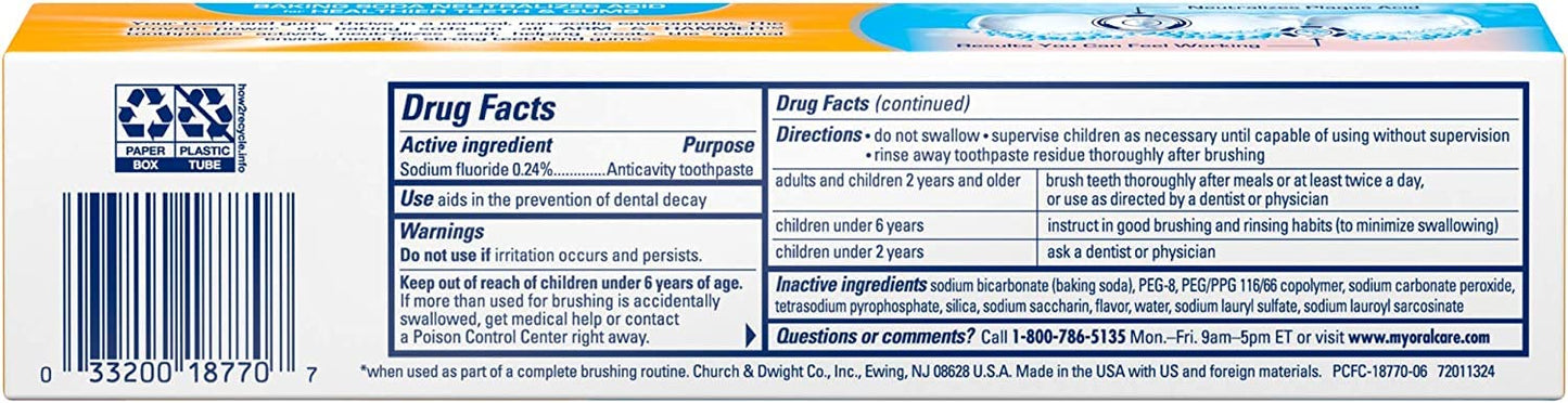 Arm & Hammer Peroxicare Deep Clean Toothpaste, 6 oz (Packaging May Vary)