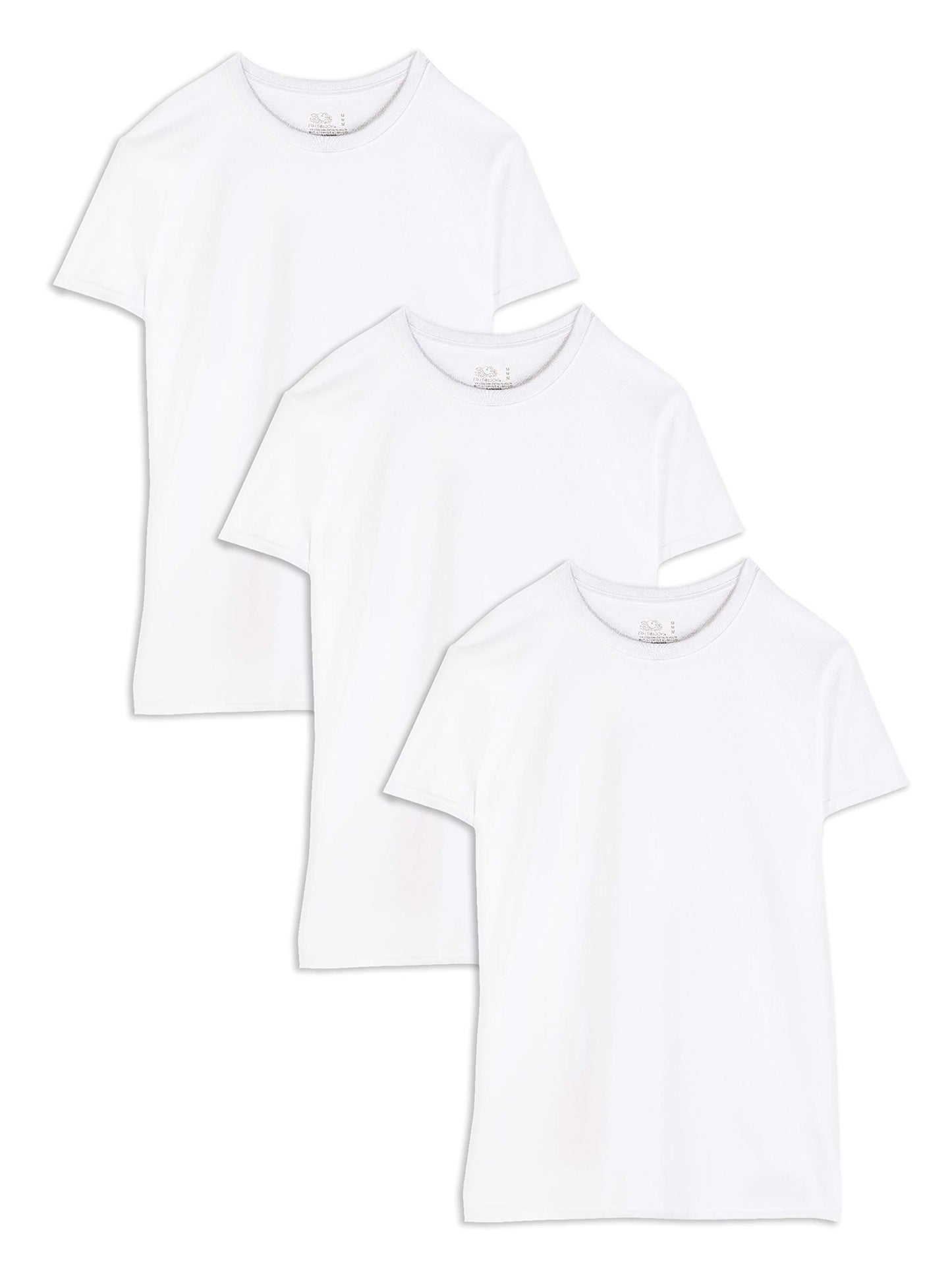 Fruit of the Loom mens Breathable Cotton Undershirts (Regular and Big & Tall) Underwear, Tall Man - White, X-Large US