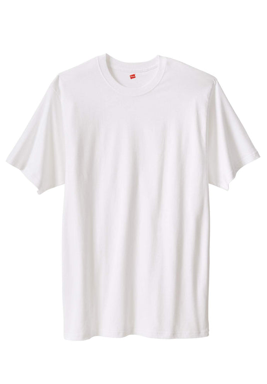 Hanes Men's Big & Tall X-Temp Cotton Crewneck Tee 3-Pack - Tall - 6XL, White