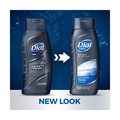 Dial for Men Body Wash, Infinite Fresh, 20 Fluid Ounce (Pack of 3)