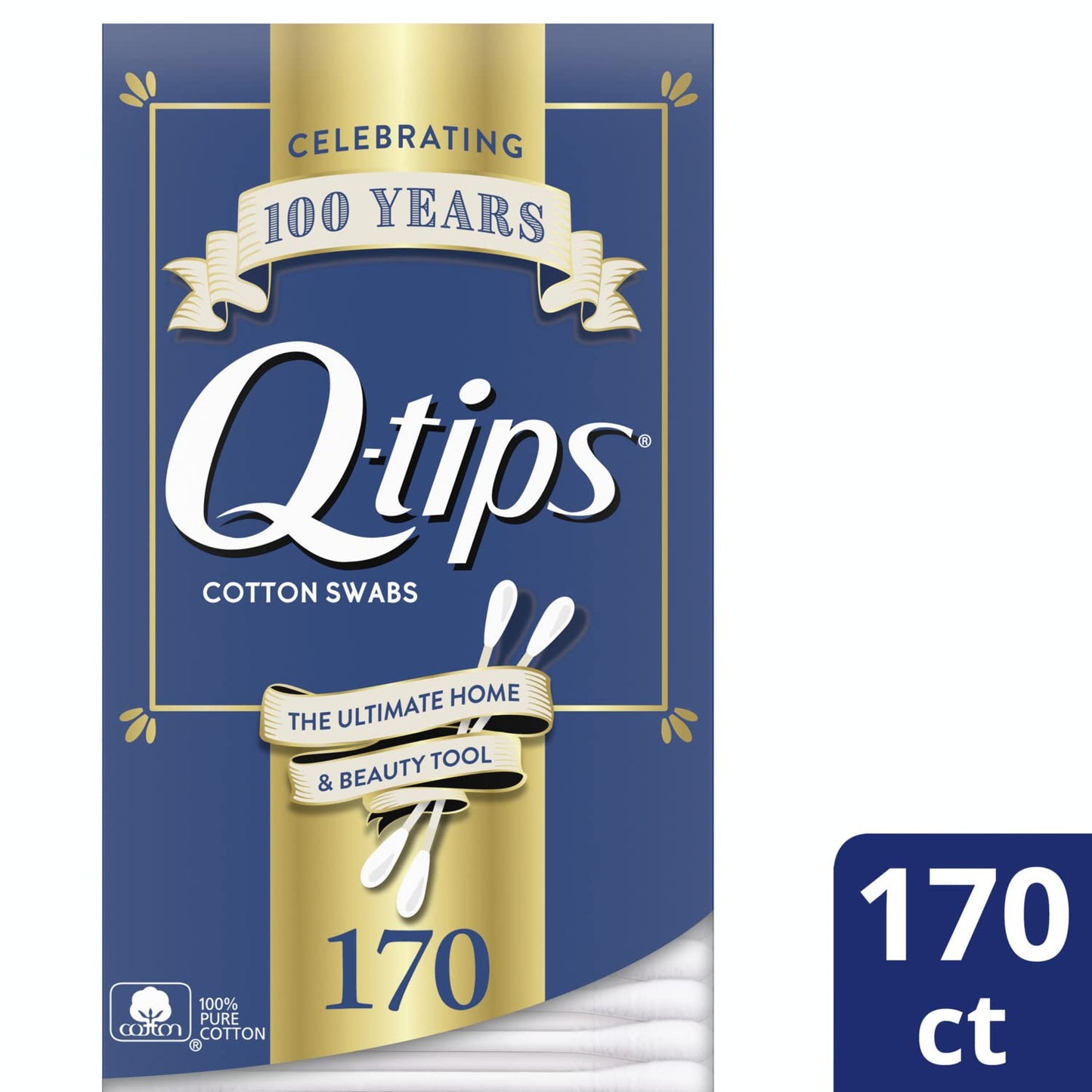 Q-tips Cotton Swabs 170 Count 5-Pack - Original Cotton Swabs with Soft Tips, Makeup Tools, Beauty, Personal Care & Household Essentials