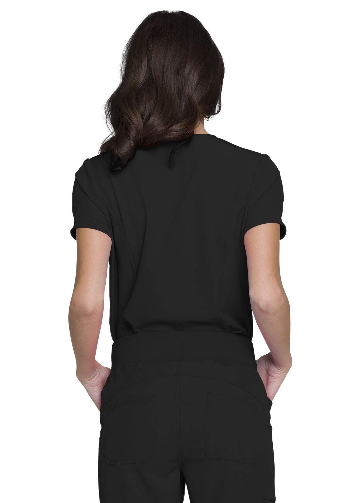 HeartSoul Tuckable V-Neck Medical Scrubs for Women, Performance Fabric HS710, XL, Wine
