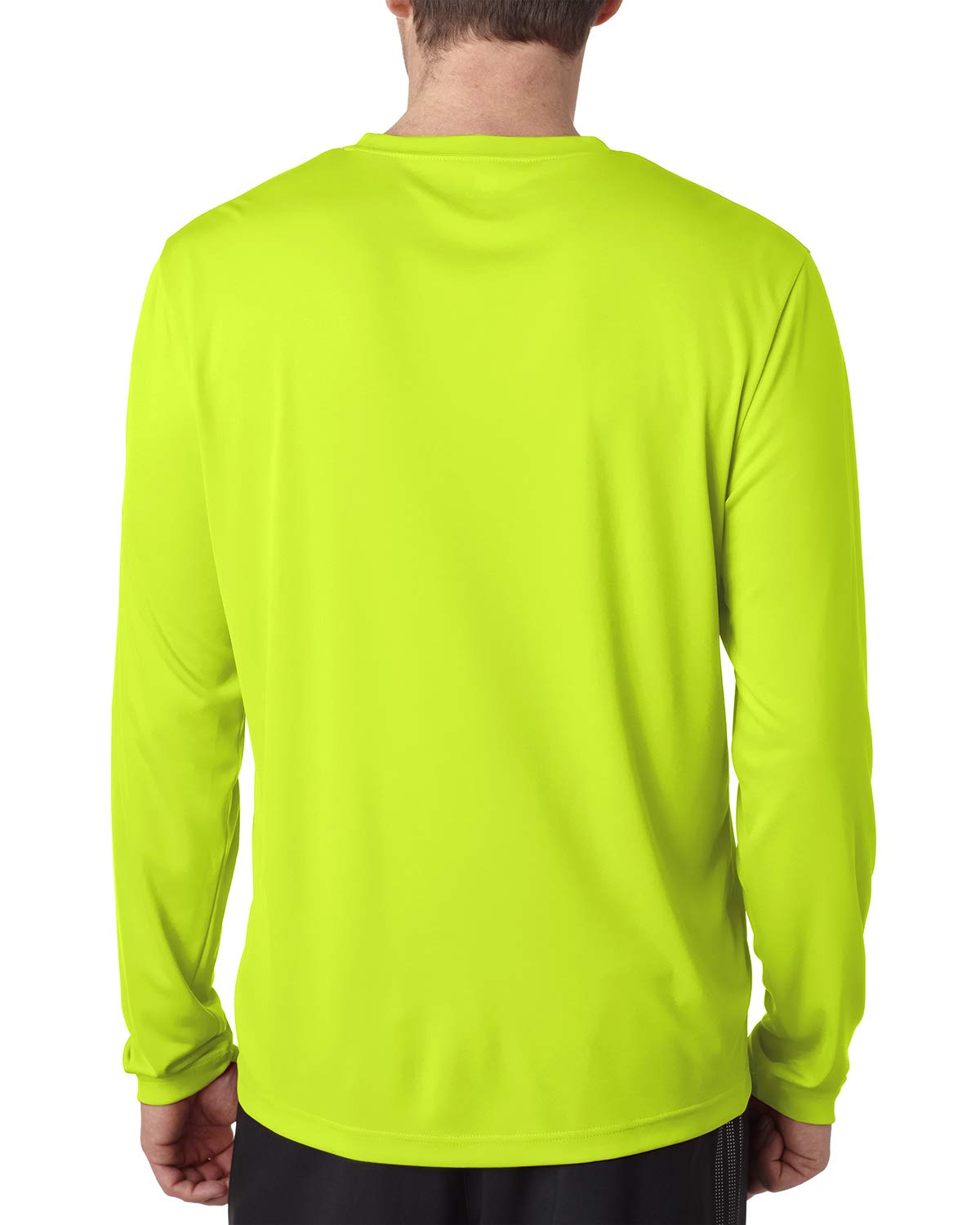 Hanes Cool DRI'Performance mens Long-Sleeve T-Shirt,Safety Green,XXX-Large