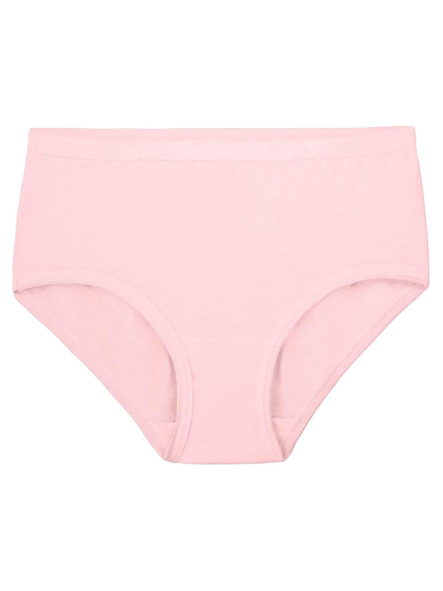 Fruit of the Loom Girls' Tag Free Cotton Brief Underwear Multipacks, Brief-20 Pack-Black/Pink/Grey, 8