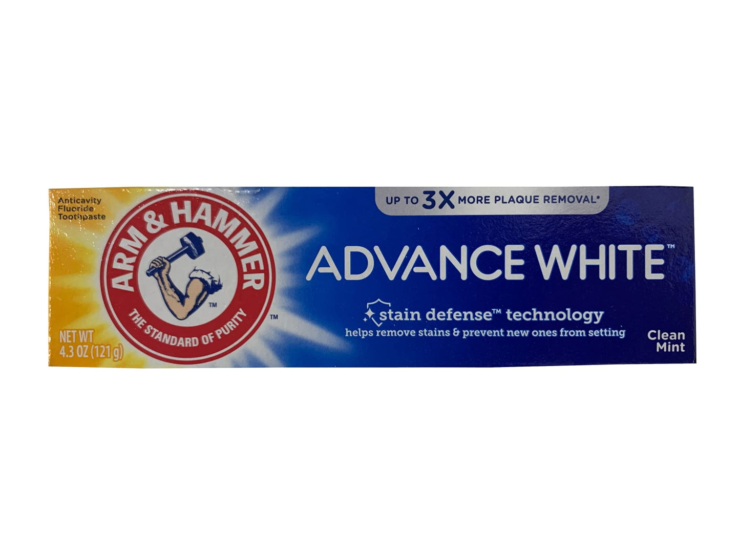 ARM & HAMMER Advance White Toothpaste, Clean Mint, Extreme Whitening 4.3 oz ( Pack of 6)