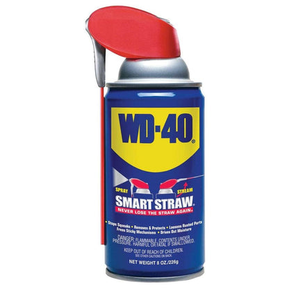 WD-40 110054 Multi-Use Product Spray with Smart Straw, 8-Ounce (Pack of 12)