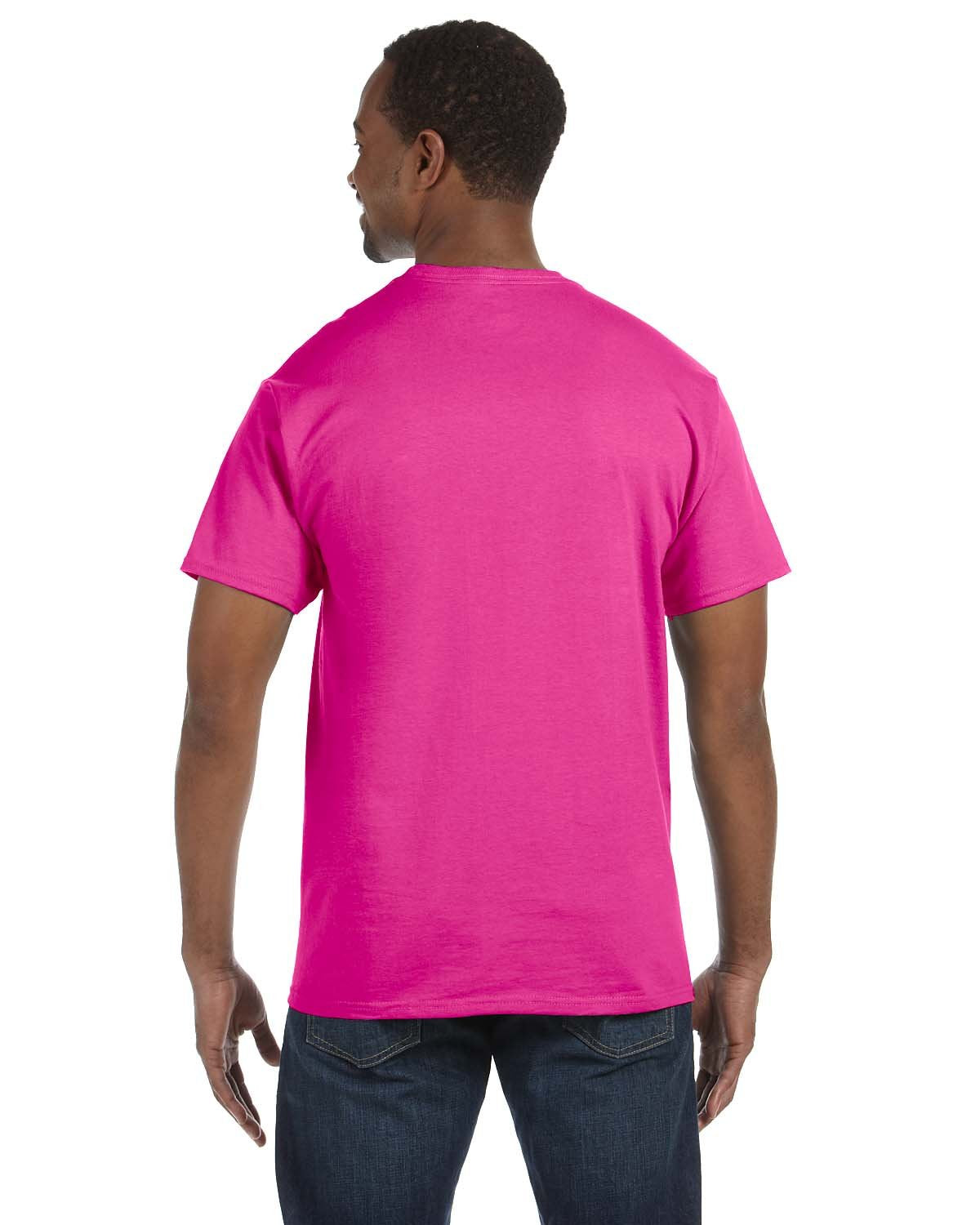 Jerzees Mens Heavy Blend Cotton/Poly T-Shirt, XL, Cyber Pink