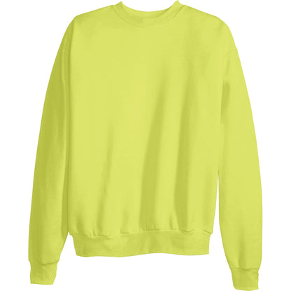 Hanes Men's EcoSmart Sweatshirt, safety green, Small