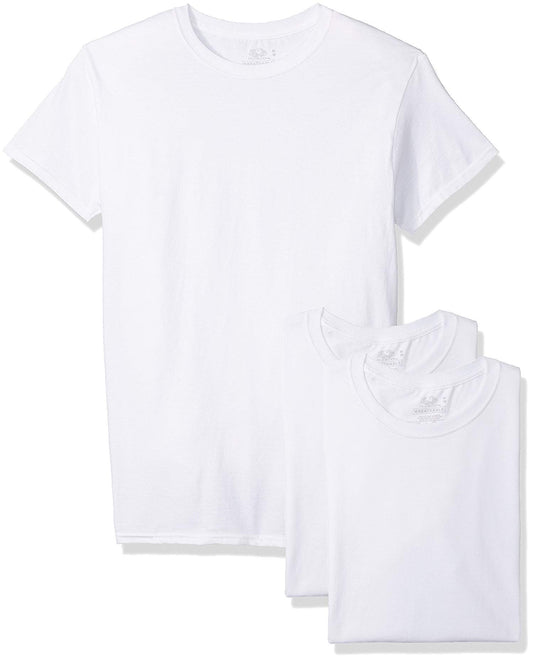 Fruit of the Loom mens Pack Breathable Micro Mesh Crew undershirts, White Ice - 5 Pack, Small US